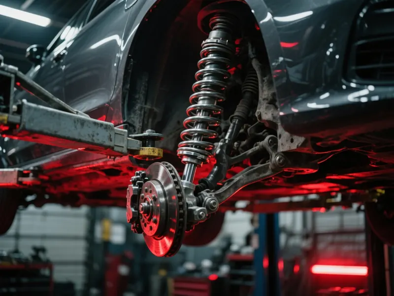 Reparo de suspensão automotiva com amortecedor em oficina de Jacareí SP